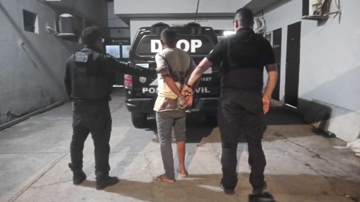 Polícia Civil prende homem condenado por roubo no centro de Teresina