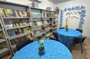 EMEF Dona Sinhara inaugura biblioteca para incentivar leitura literária (Foto: Divulgação)