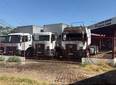 Incêndio atinge garagem de revendedora de caminhões na zona Sul de Teresina