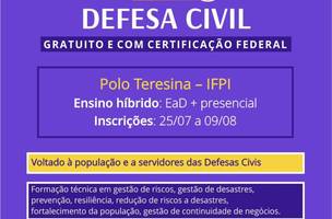 Piauí será polo no Nordeste para oferta do 1º Curso Técnico em Defesa Civil (Foto: Divulgação)