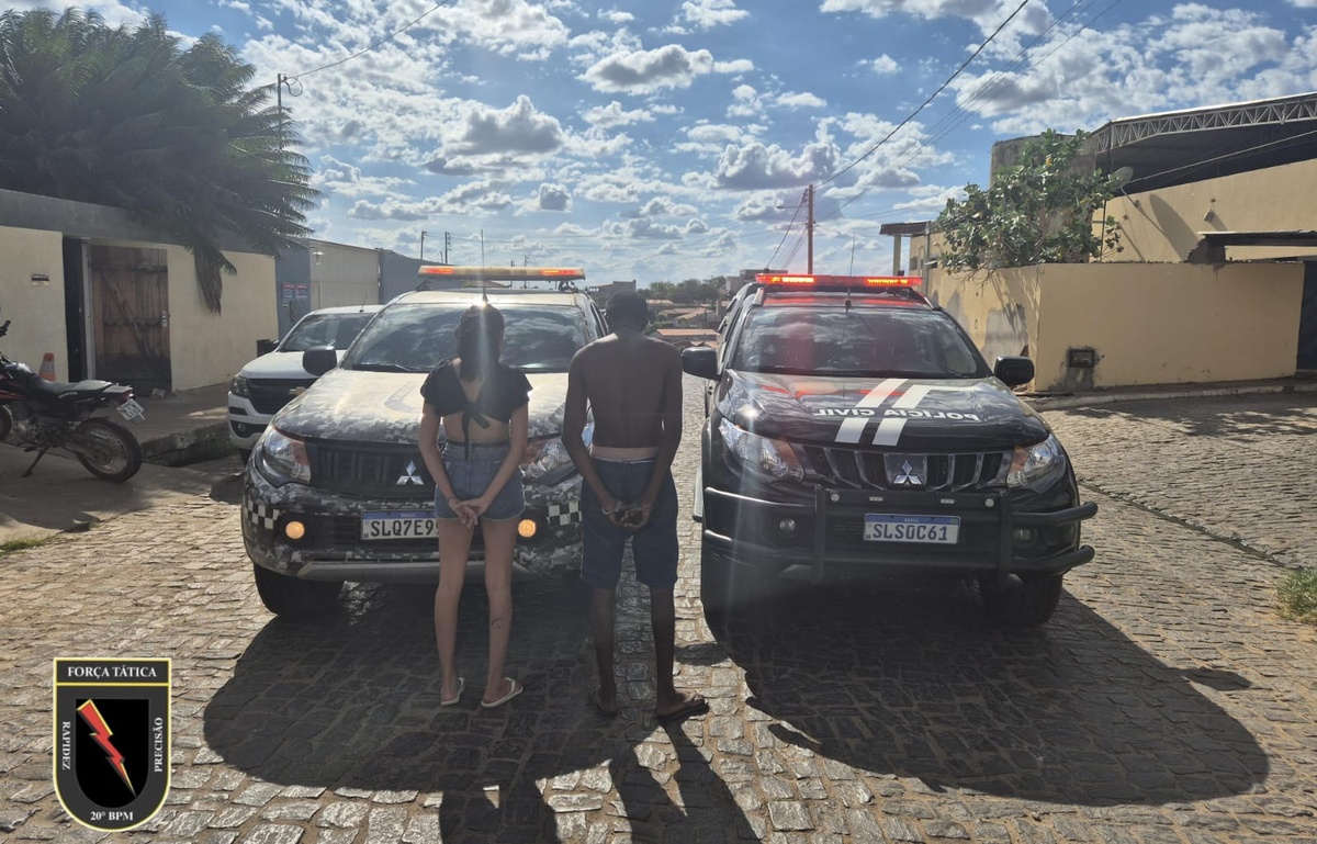 Polícia fecha ponto de venda de drogas em Paulistana; casal é preso