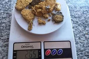 PRF apreende 265 gramas de ouro sem documentação em Valença (Foto: Divulgação)