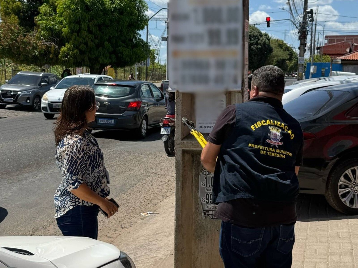 SDU reforça fiscalização contra publicidades ilegais na zona Sudeste de Teresina