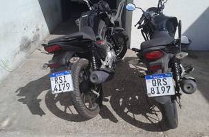 Trio é preso com motos furtadas na zona Sudeste de Teresina (Foto: Divulgação)