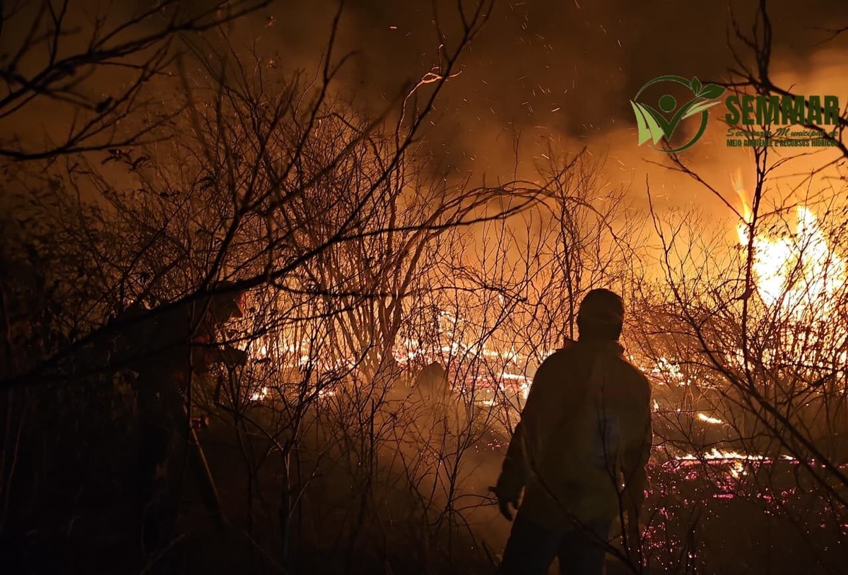 Após 4 dias, brigadistas controlam incêndio de grandes proporções em Pimenteiras