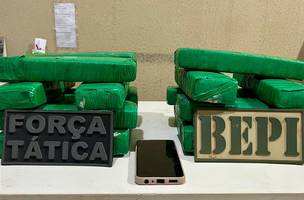 Mulher é presa com tabletes de maconha em rodoviária no Piauí (Foto: Divulgação)