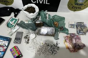 Polícia Civil prende homem com drogas e dinheiro em Buriti dos Lopes (Foto: Divulgação)