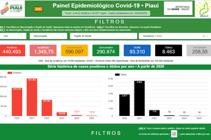 Sesapi lança novo Painel Epidemiológico para monitoramento da Covid-19 no Piauí (Foto: Divulgação)