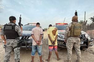 Suspeitos de envolvimento em homicídio são capturados na zona Norte de Teresina (Foto: Divulgação)