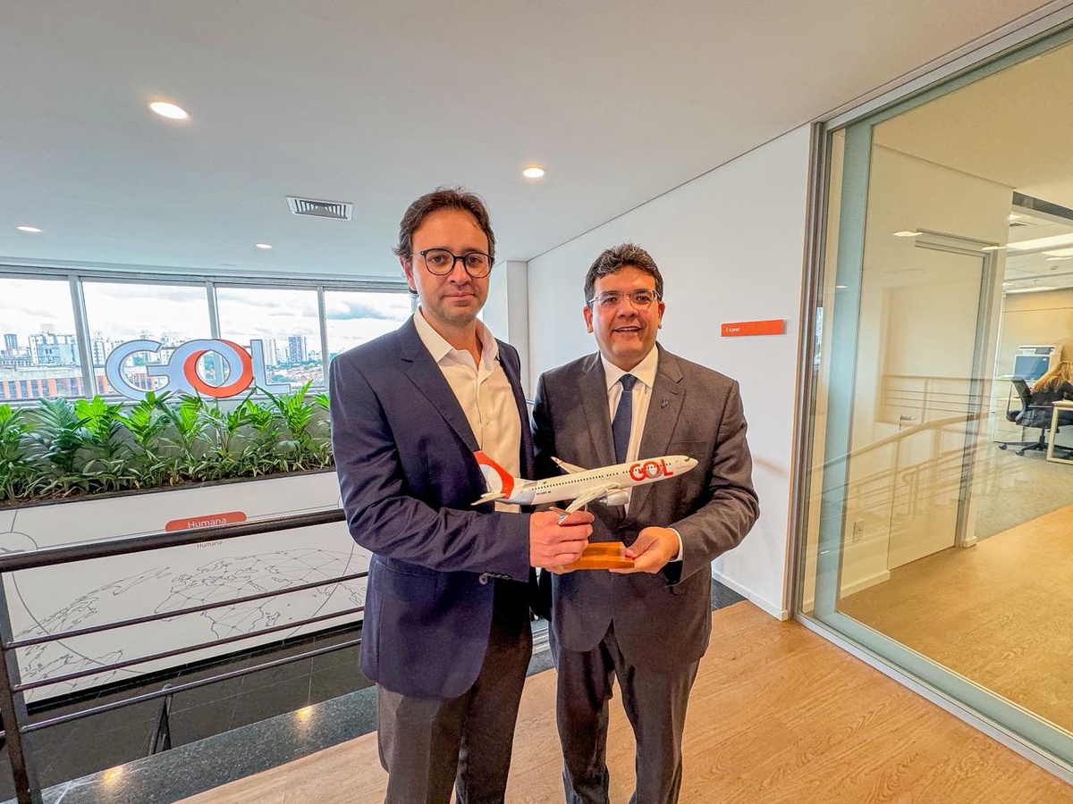 GOL anuncia novos voos para o Piauí após reunião com governador Rafael Fonteles