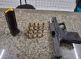 PM apreende pistola 9mm durante rondas no bairro Tatus, em Ilha Grande