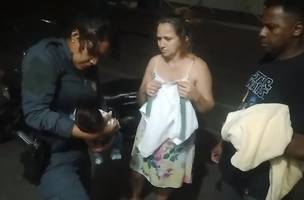 Equipe da PM salva bebê de 11 dias que estava engasgado em Timon (Foto: Divulgação)