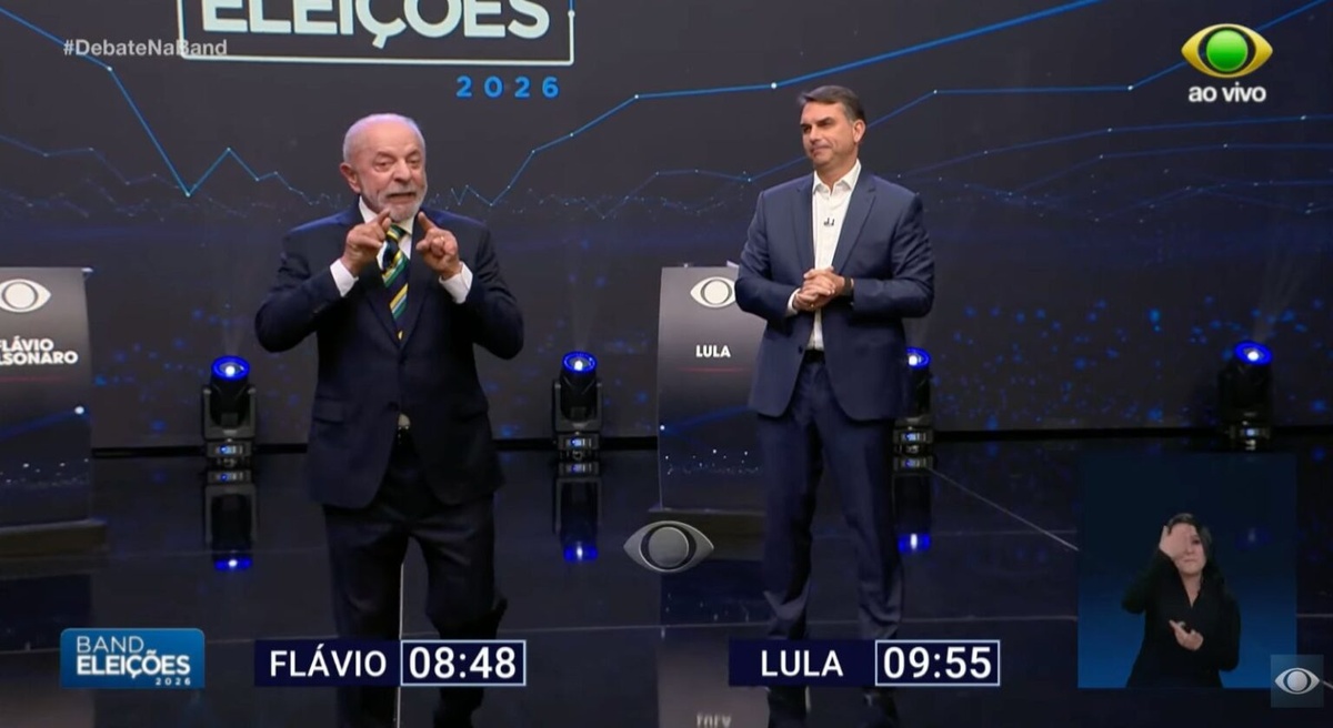 Lula e Flávio fazem primeiro debate das eleições na TV Band