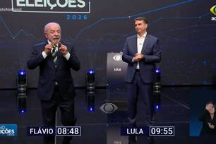Lula e Flávio fazem primeiro debate das eleições na TV Band