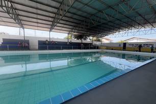 Nova piscina de Timon vai triplicar vagas de natação e ampliar projetos (Foto: Divulgação)