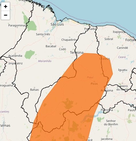 Piauí pode registrar temperaturas acima de 40°C até sexta-feira, alerta Semarh