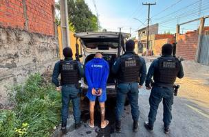 Polícia Militar prende suspeito que responde por dois homicídios, em Teresina (Foto: Divulgação)