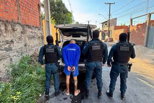 Polícia Militar prende suspeito que responde por dois homicídios, em Teresina (Foto: Divulgação)