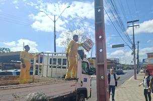 Prefeitura fiscaliza poluição visual e uso de publicidade irregular em Teresina (Foto: Divulgação)