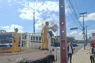 Prefeitura fiscaliza poluição visual e uso de publicidade irregular em Teresina (Foto: Divulgação)