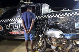 Suspeito de homicídio em Capitão Gervásio Oliveira é preso pela PM (Foto: Divulgação)