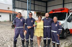 Vítima de acidente de trânsito reencontra equipe do SAMU que salvou sua vida (Foto: Divulgação)