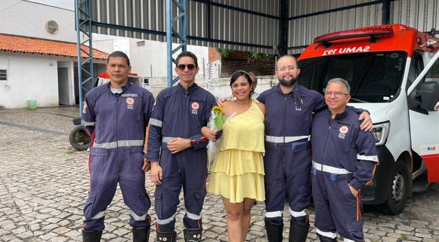 Vítima de acidente de trânsito reencontra equipe do SAMU que salvou sua vida