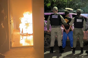 Homem é preso por agredir mulher e incendiar residência ao Sul do Piauí (Foto: Divulgação)