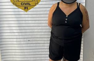 Polícia prende mulher que vendia drogas em comércio em frente a escola no Piauí (Foto: Divulgação)