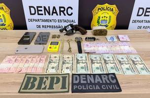 Polícias Civil e Militar prendem três homens durante operação integrada em Altos (Foto: Divulgação)