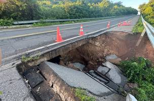 Após cratera na BR-343, DER divulga rotas alternativas para o litoral do Piauí (Foto: Divulgação)