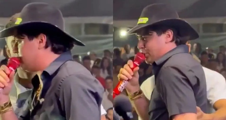 Homem ameaça agredir Nattanzinho Lima após invadir palco no Piauí e cantor reage
