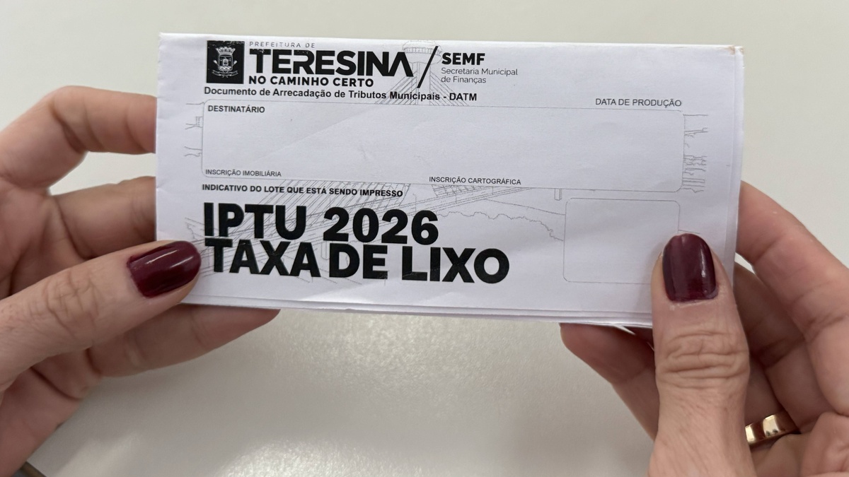 Prefeitura de Teresina divulga regras para pagamento do IPTU, TCRD e COSISP 2026