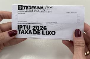 Prefeitura de Teresina divulga regras para pagamento do IPTU, TCRD e COSISP 2026 (Foto: Divulgação)
