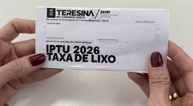 Prefeitura de Teresina divulga condições de pagamento do IPTU 2026