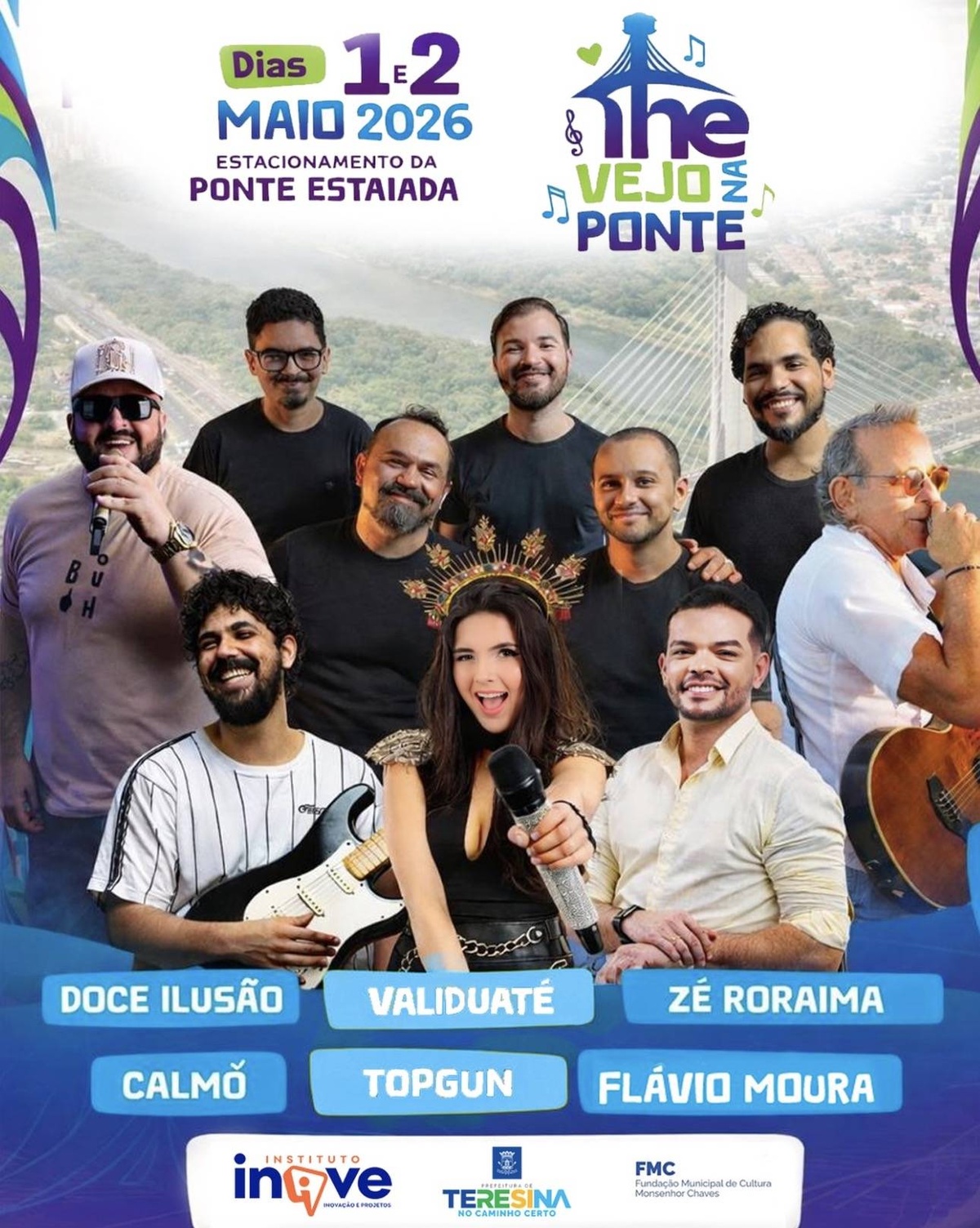 The Vejo na Ponte anuncia line-up para edição de maio de 2026 em Teresina