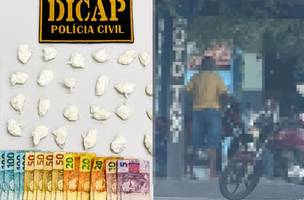 Mototaxista é preso em operação por fazer delivery de drogas em Timon (MA) (Foto: Divulgação)