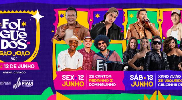 Confira a programação dos Folguedos São João em Teresina