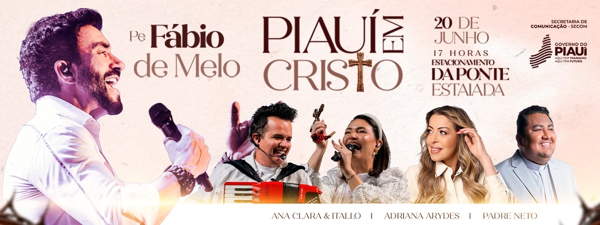 Padre Fábio de Melo e outros nomes da música católica se apresentam em Teresina