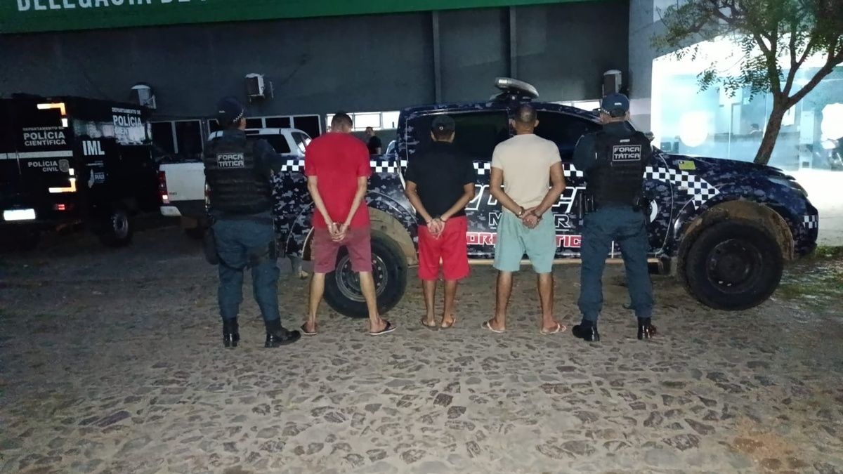 Polícia Militar prende três suspeitos e apreende drogas em oficina no Piauí