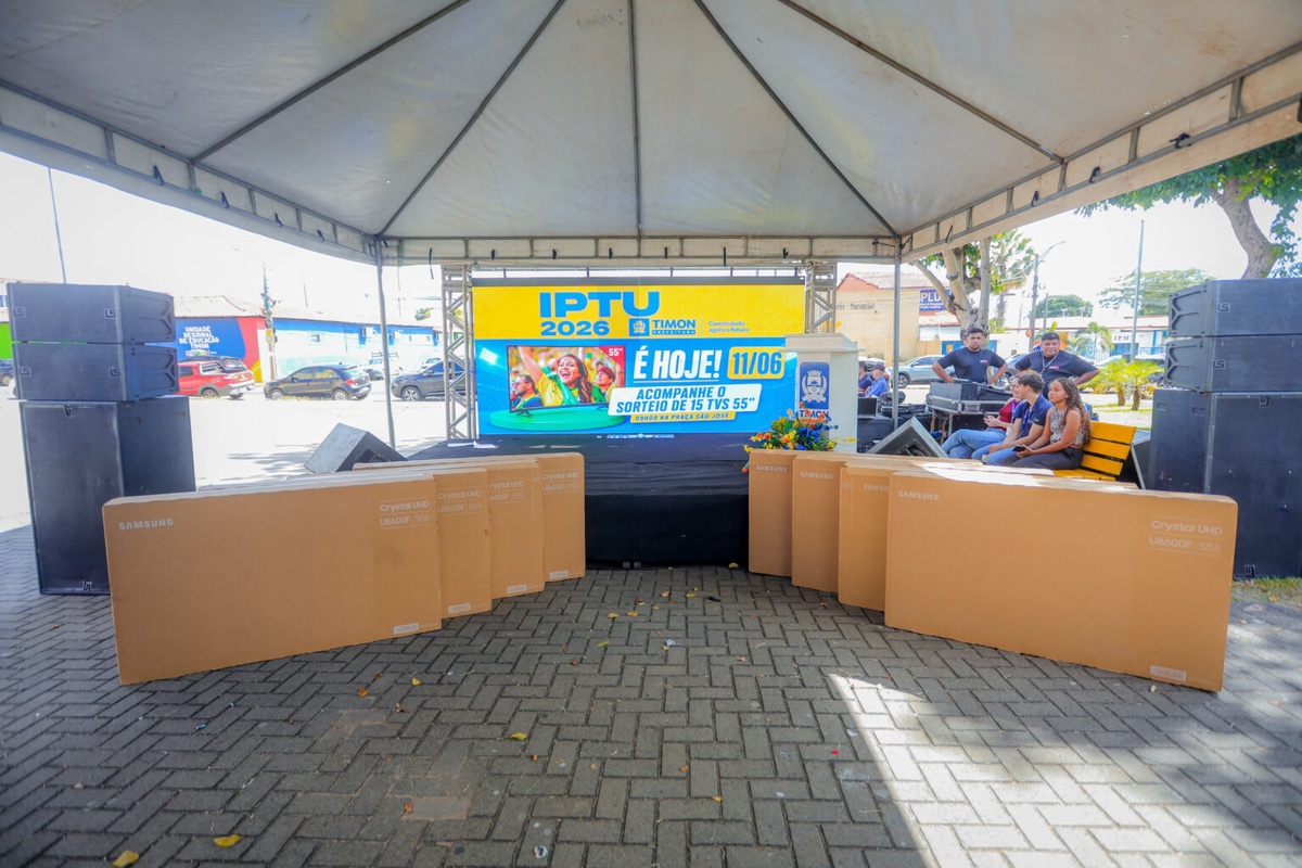 Sorteio do IPTU Premiado contempla contribuintes com 15 TVs