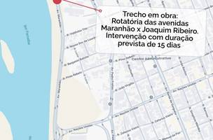 Após novo semáforo, STRANS inicia transformação de rotatória na Av. Maranhão (Foto: Divulgação)