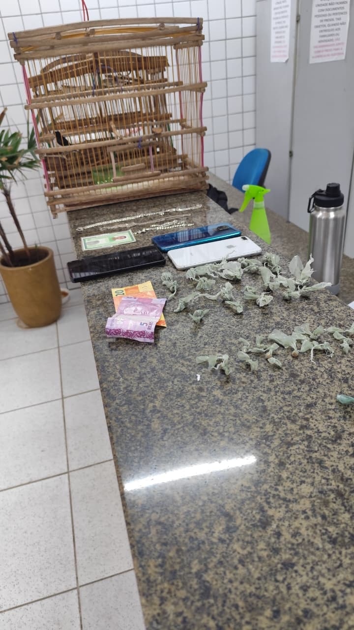 PM prende suspeito e apreende entorpecentes em Ilha Grande do Piauí