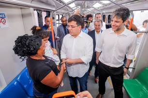 Rafael Fonteles entrega mais uma estação do Metrô de Teresina na zona sudeste (Foto: Divulgação)