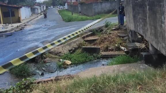 Defesa Civil interdita bueiro que apresenta risco na zona Sul de Teresina