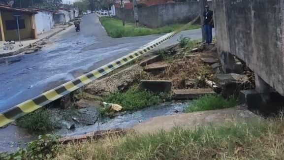 Defesa Civil interdita bueiro que apresenta risco na zona Sul de Teresina