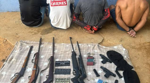 SSP deflagra operação contra o tráfico de drogas e prende 4 pessoas em Parnaguá