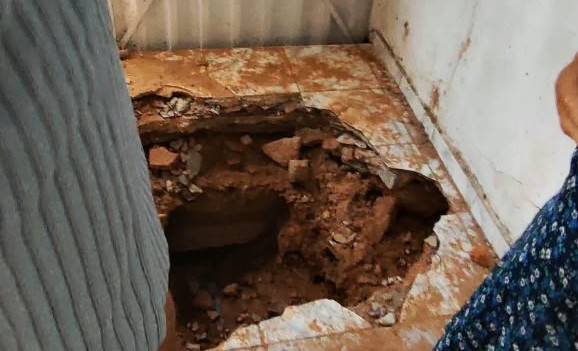 Casa com risco de desabamento é interditada pela Defesa Civil em Teresina
