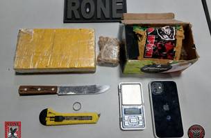 Homem é preso com drogas após tentar fugir pulando muro em Teresina (Foto: Divulgação)