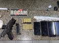 Homem é preso com pistola da PM do Maranhão e drogas no litoral do Piauí